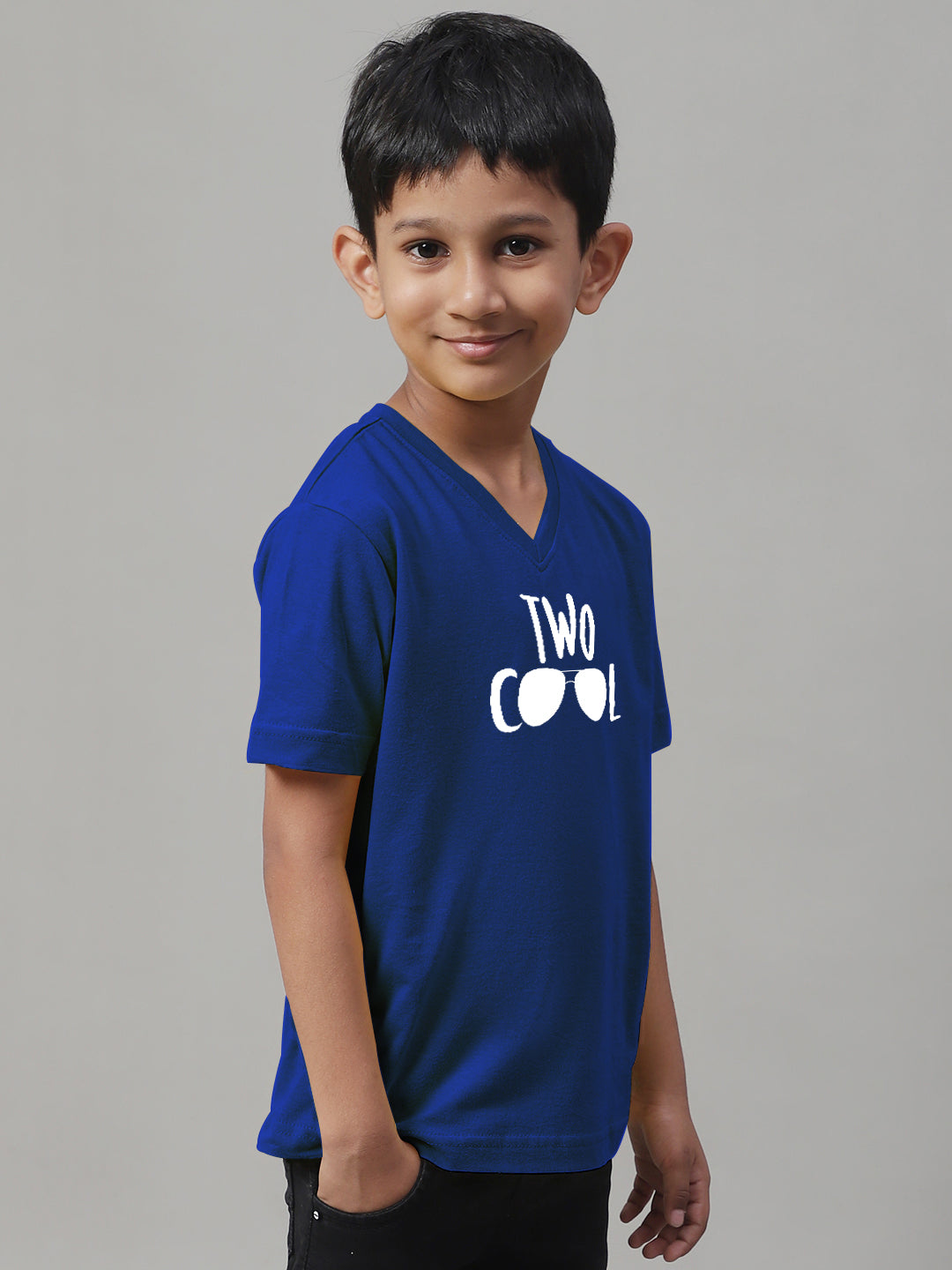Boys Two Cool Half Sleeves Printed T-Shirt - Friskers