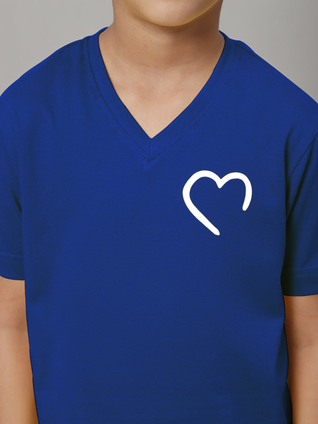 Boys Heart Half Sleeves Printed T-Shirt - Friskers