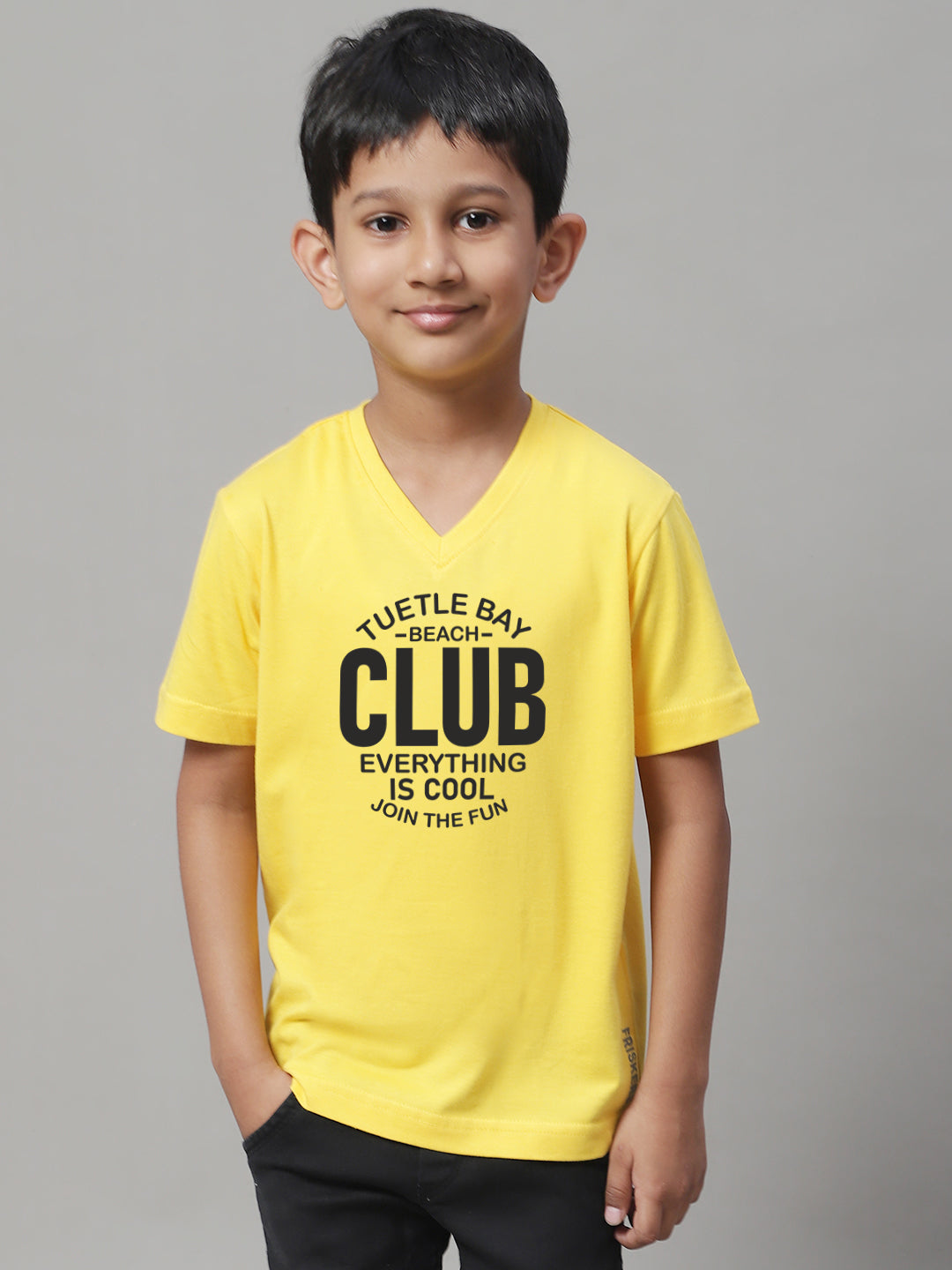 Boys Club Half Sleeves Printed T-Shirt - Friskers