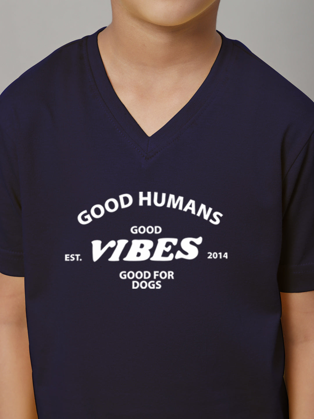 Boys Good Vibes Half Sleeves Printed T-Shirt - Friskers