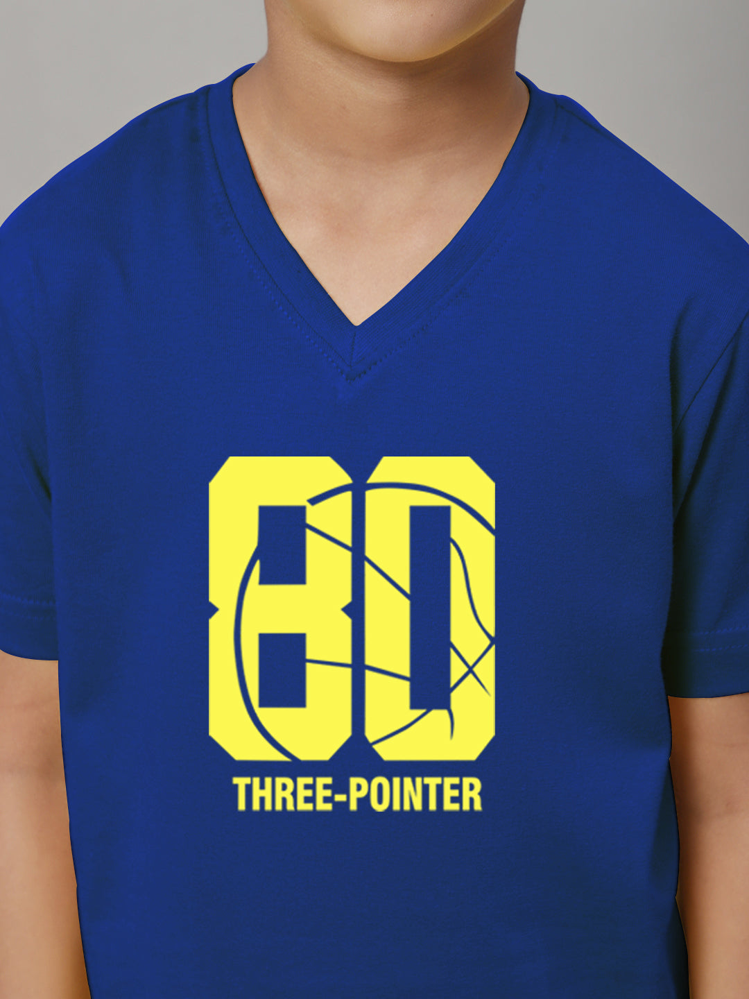 Boys Three Pointers Half Sleeves Printed T-Shirt - Friskers