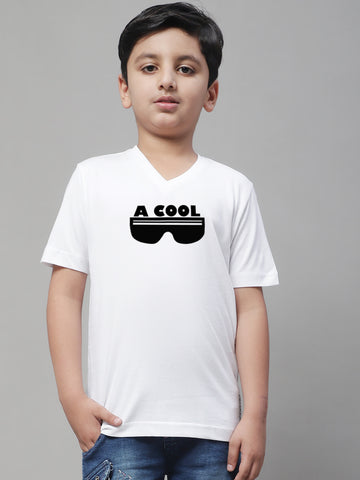 Boys Cool Half Sleeves Printed T-Shirt