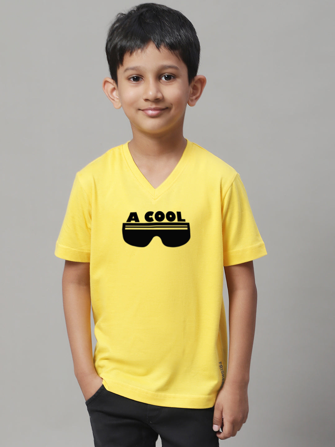 Boys Cool Half Sleeves Printed T-Shirt - Friskers