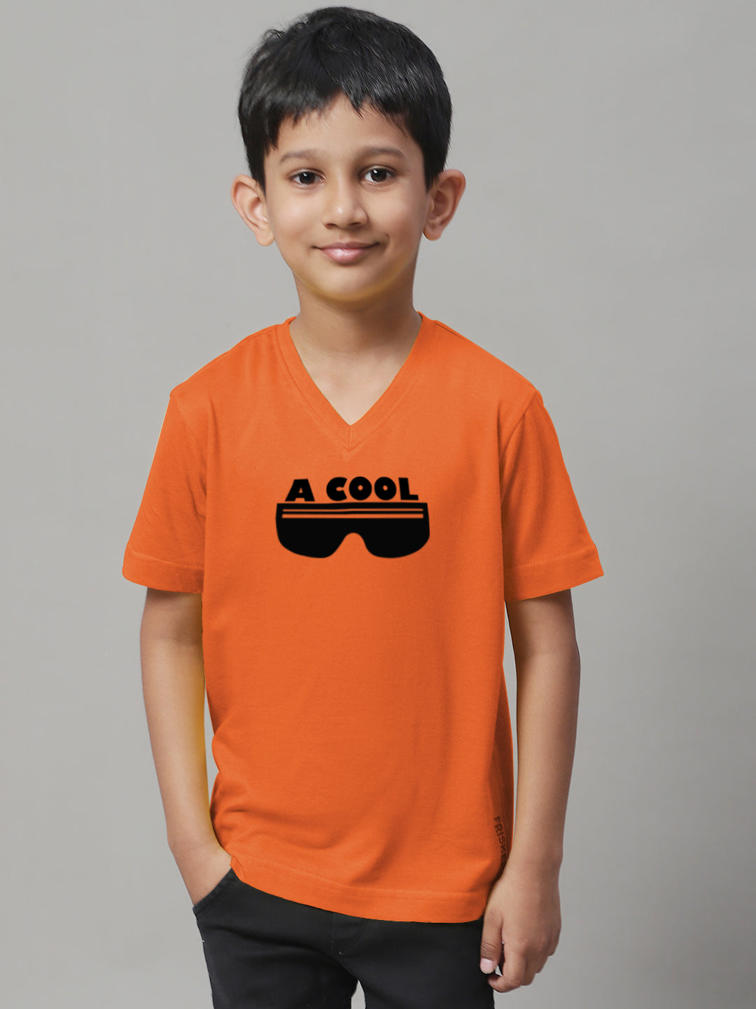 Boys Cool Half Sleeves Printed T-Shirt - Friskers