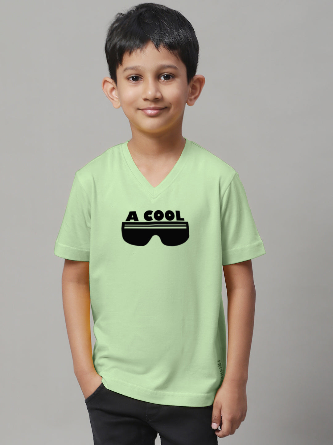 Boys Cool Half Sleeves Printed T-Shirt - Friskers