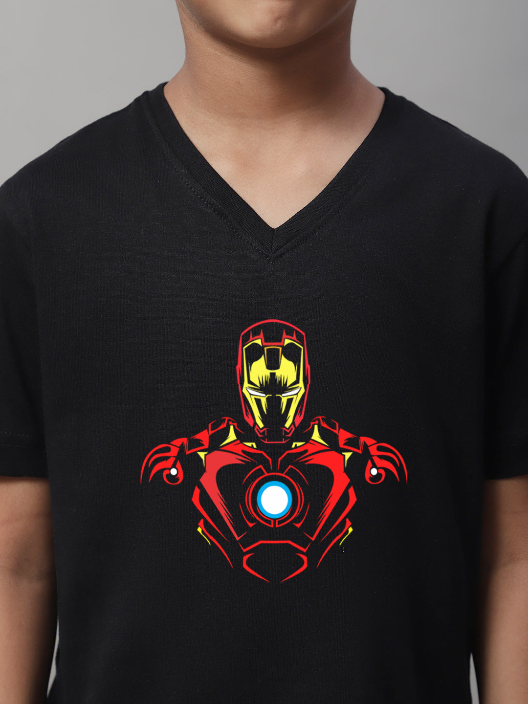 Boys Ironman Half Sleeves Printed T-Shirt - Friskers