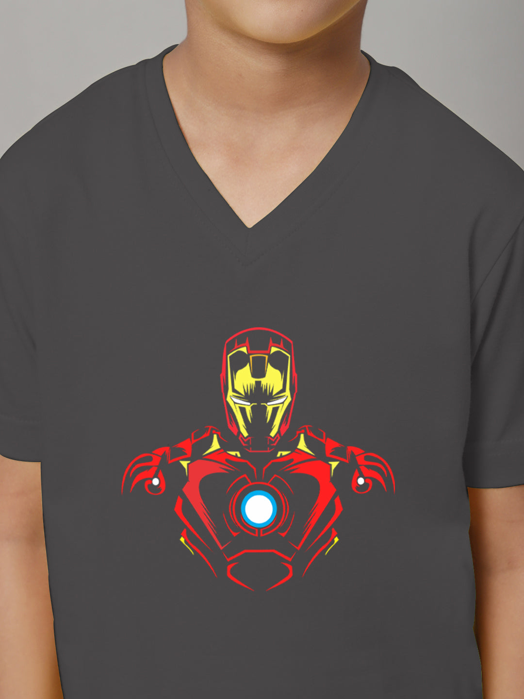 Boys Ironman Half Sleeves Printed T-Shirt - Friskers