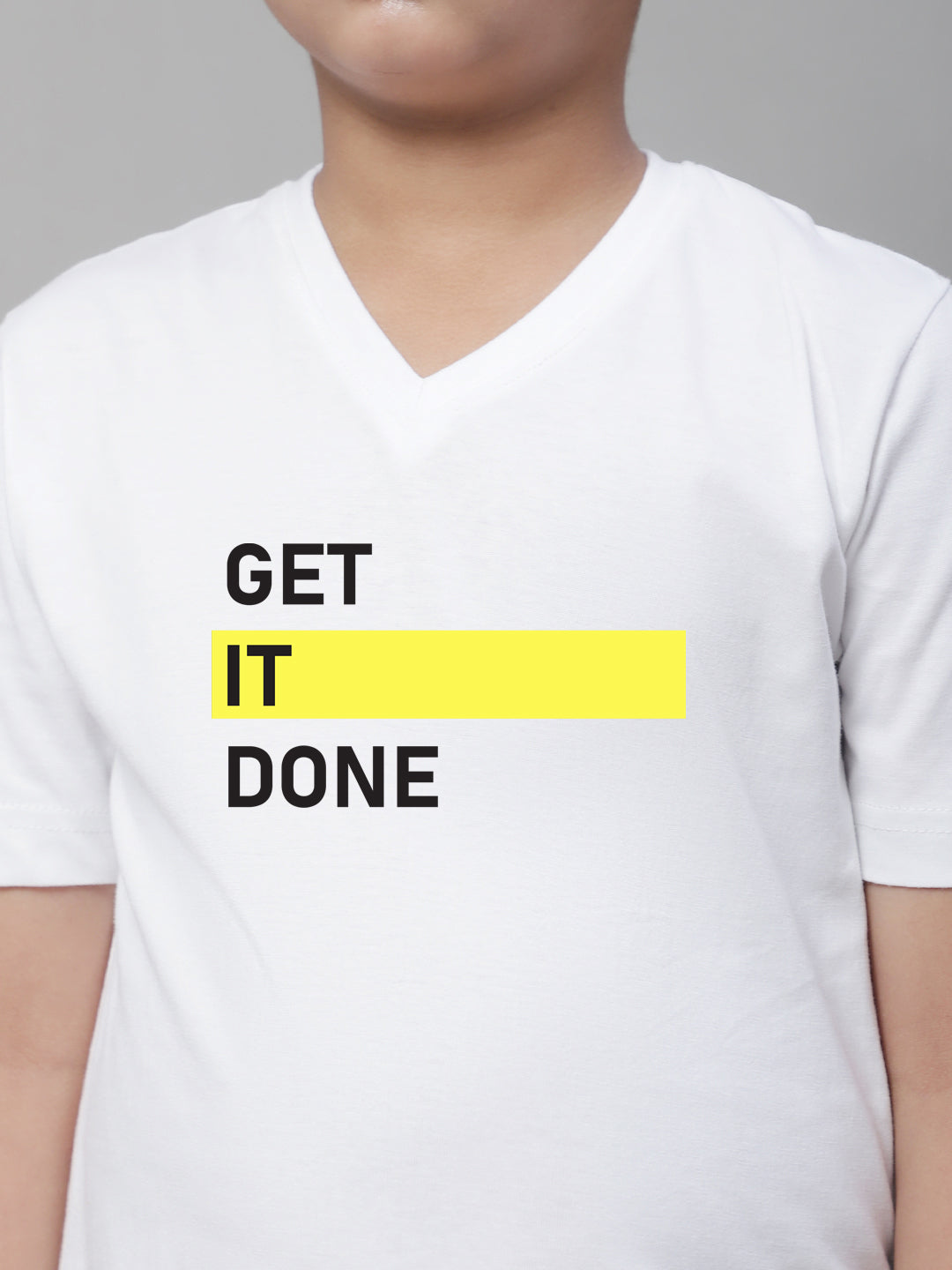 Boys Get It Done Half Sleeves Printed T-Shirt - Friskers