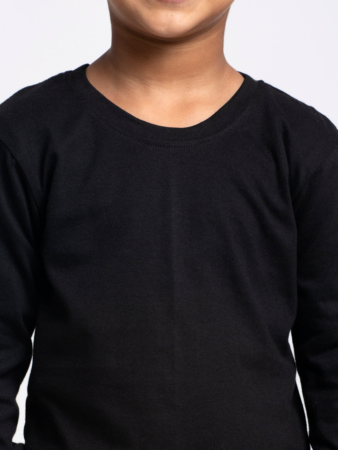 Boys Solid Pure Cotton Regular Fit T-Shirt - Friskers