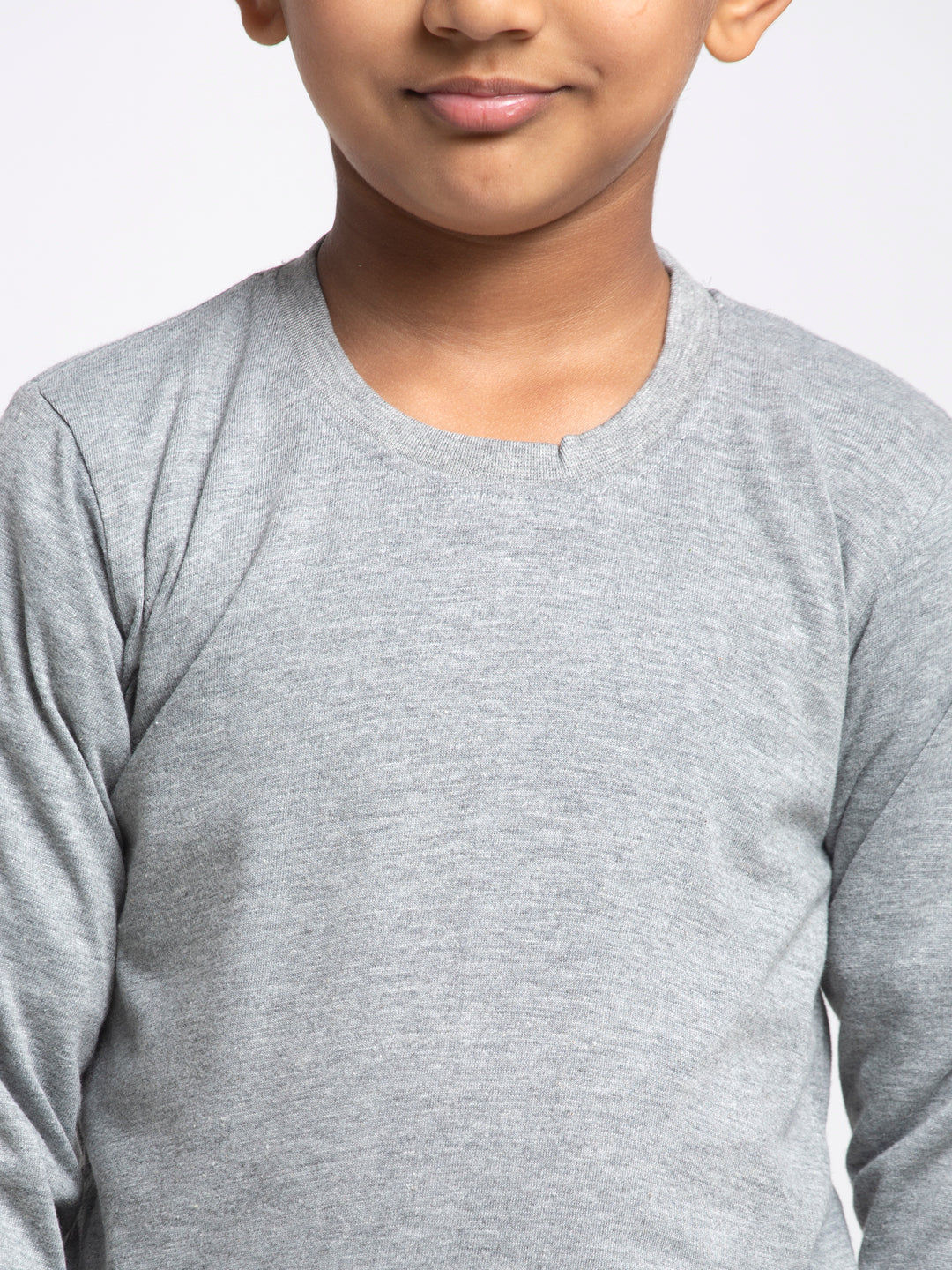 Boys Solid Pure Cotton Regular Fit T-Shirt - Friskers