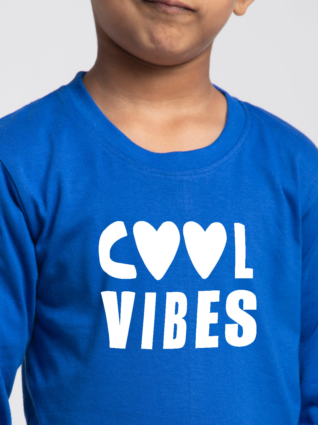 Kids Cool Vibes printed full sleeves t-shirt - Friskers