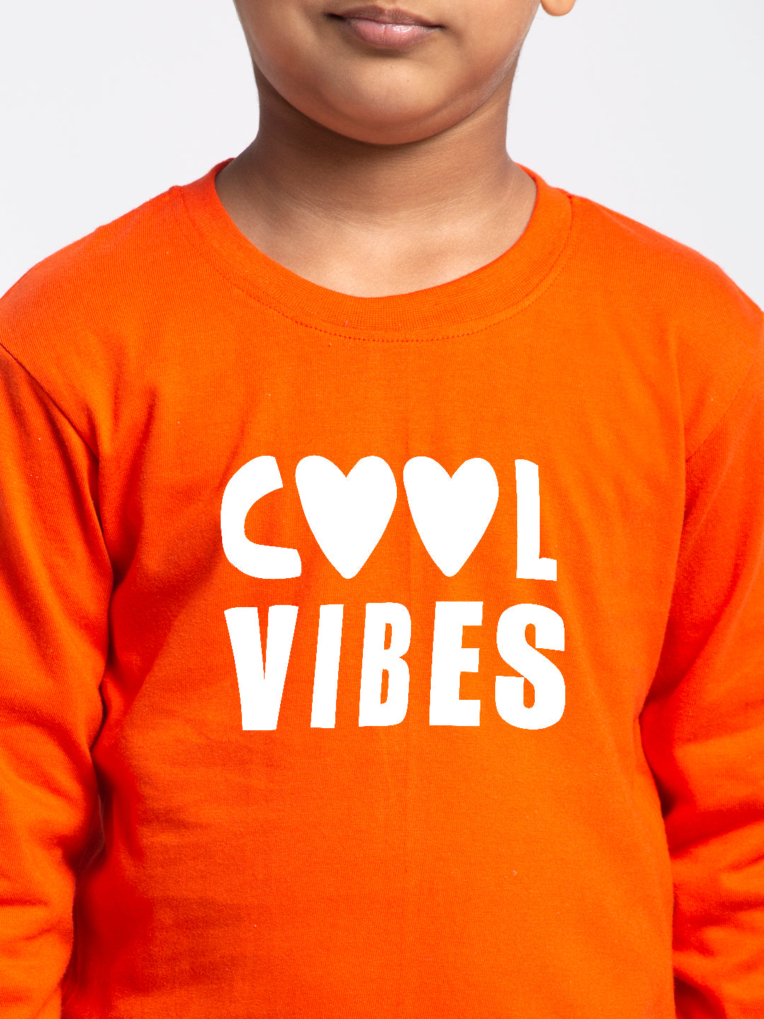 Kids Cool Vibes printed full sleeves t-shirt - Friskers