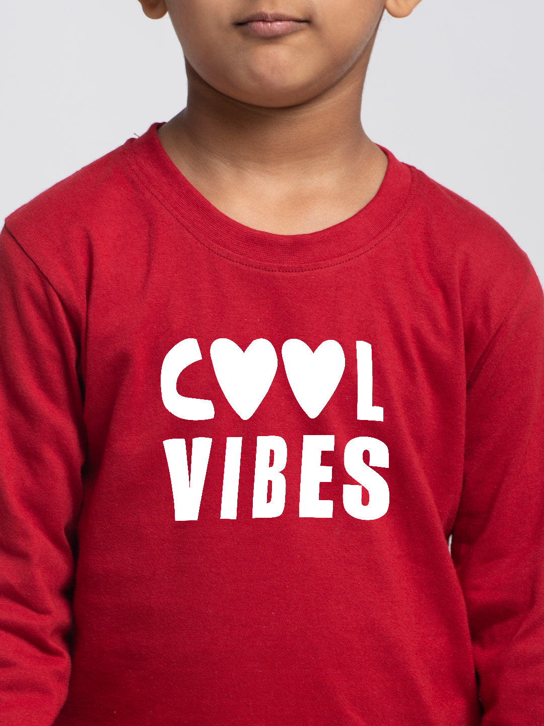 Kids Cool Vibes printed full sleeves t-shirt - Friskers