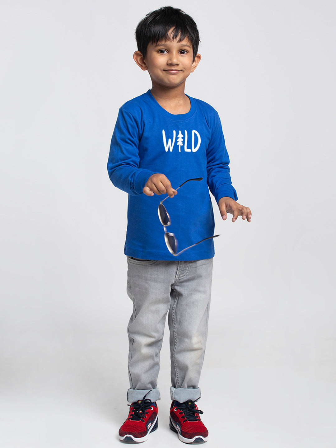 Kids Wild printed full sleeves t-shirt - Friskers