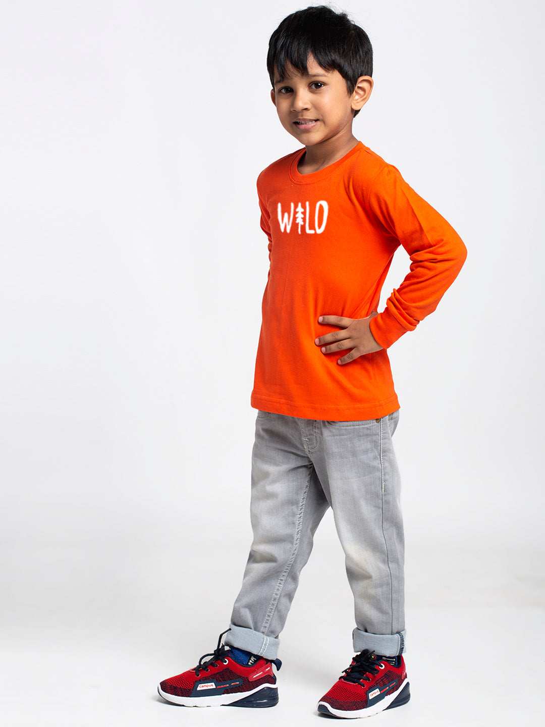 Kids Wild printed full sleeves t-shirt - Friskers