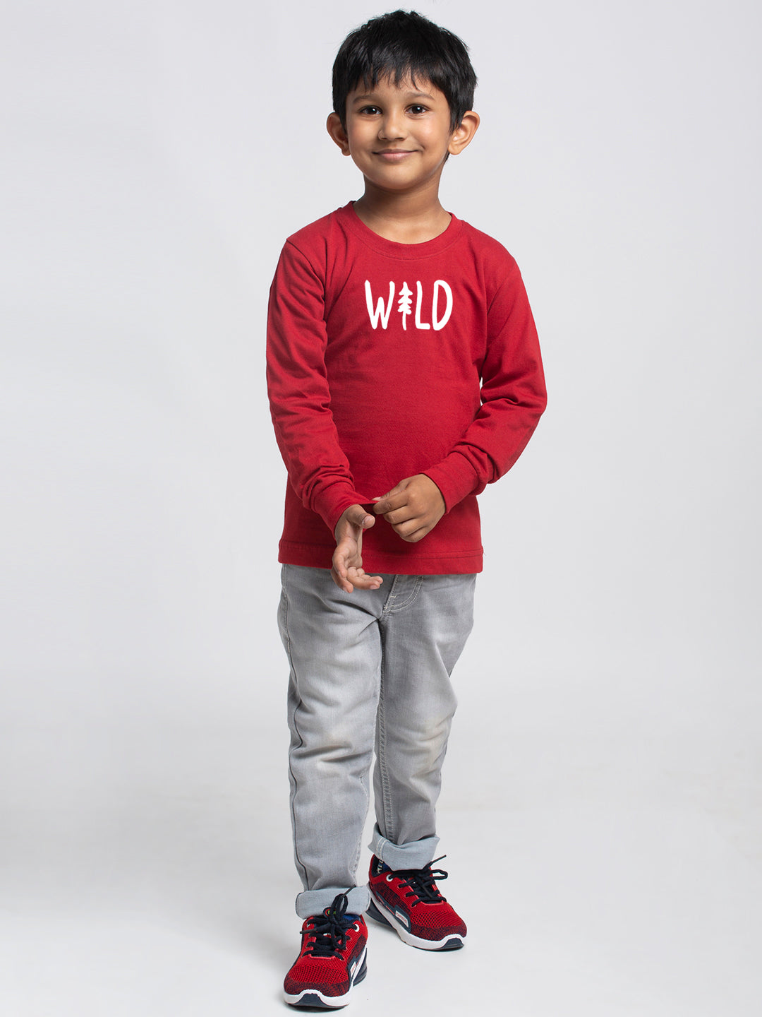 Kids Wild printed full sleeves t-shirt - Friskers