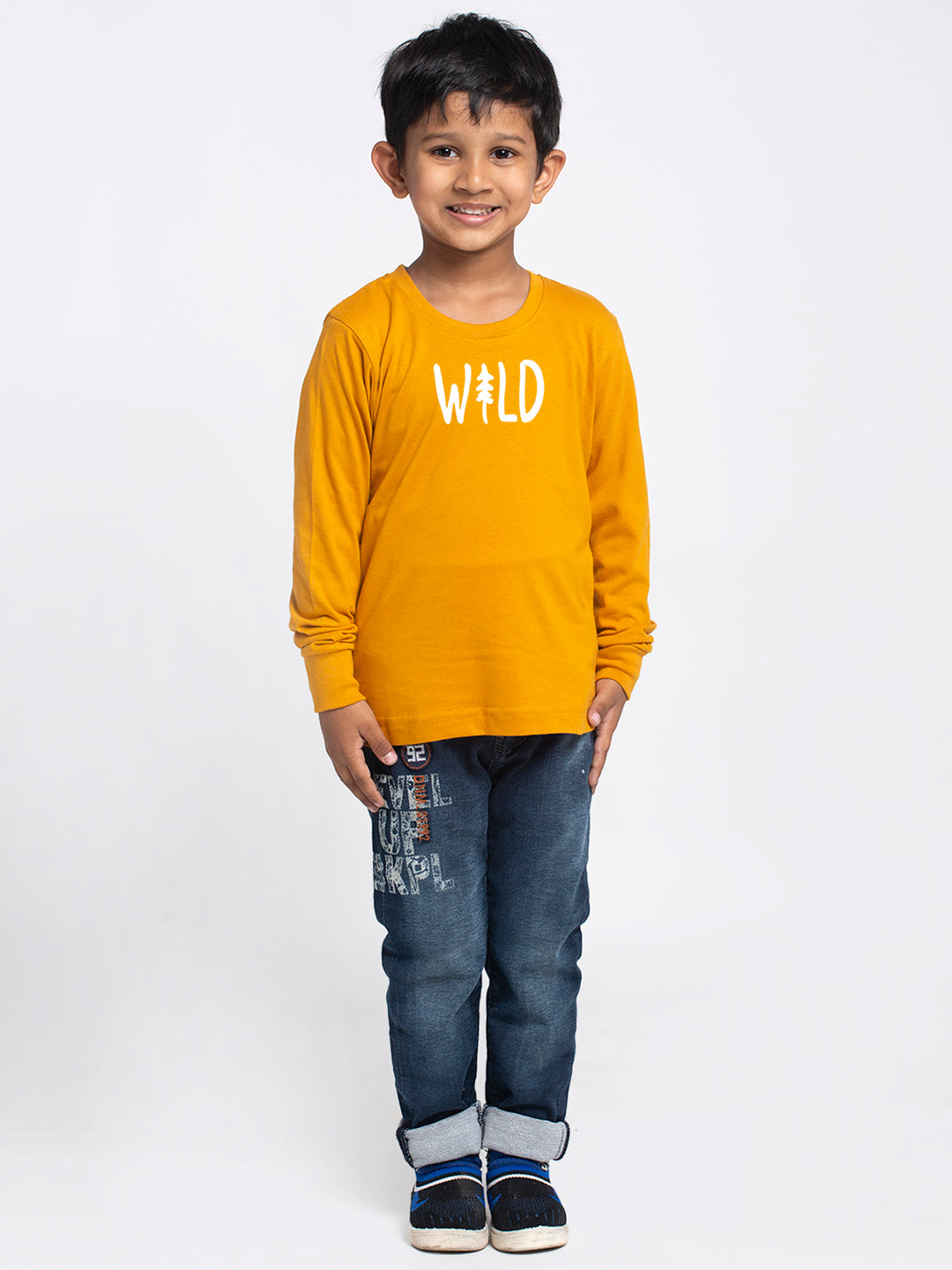 Kids Wild printed full sleeves t-shirt - Friskers