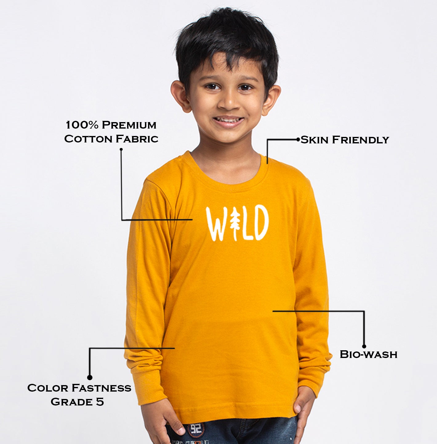 Kids Wild printed full sleeves t-shirt - Friskers