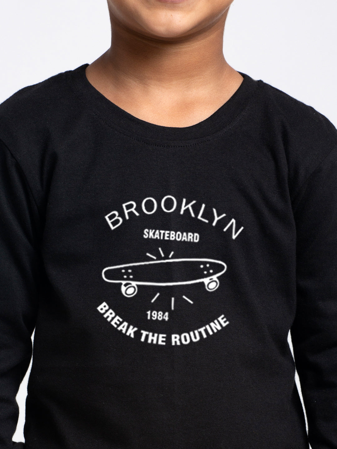 Kids Brooklyn printed full sleeves t-shirt - Friskers
