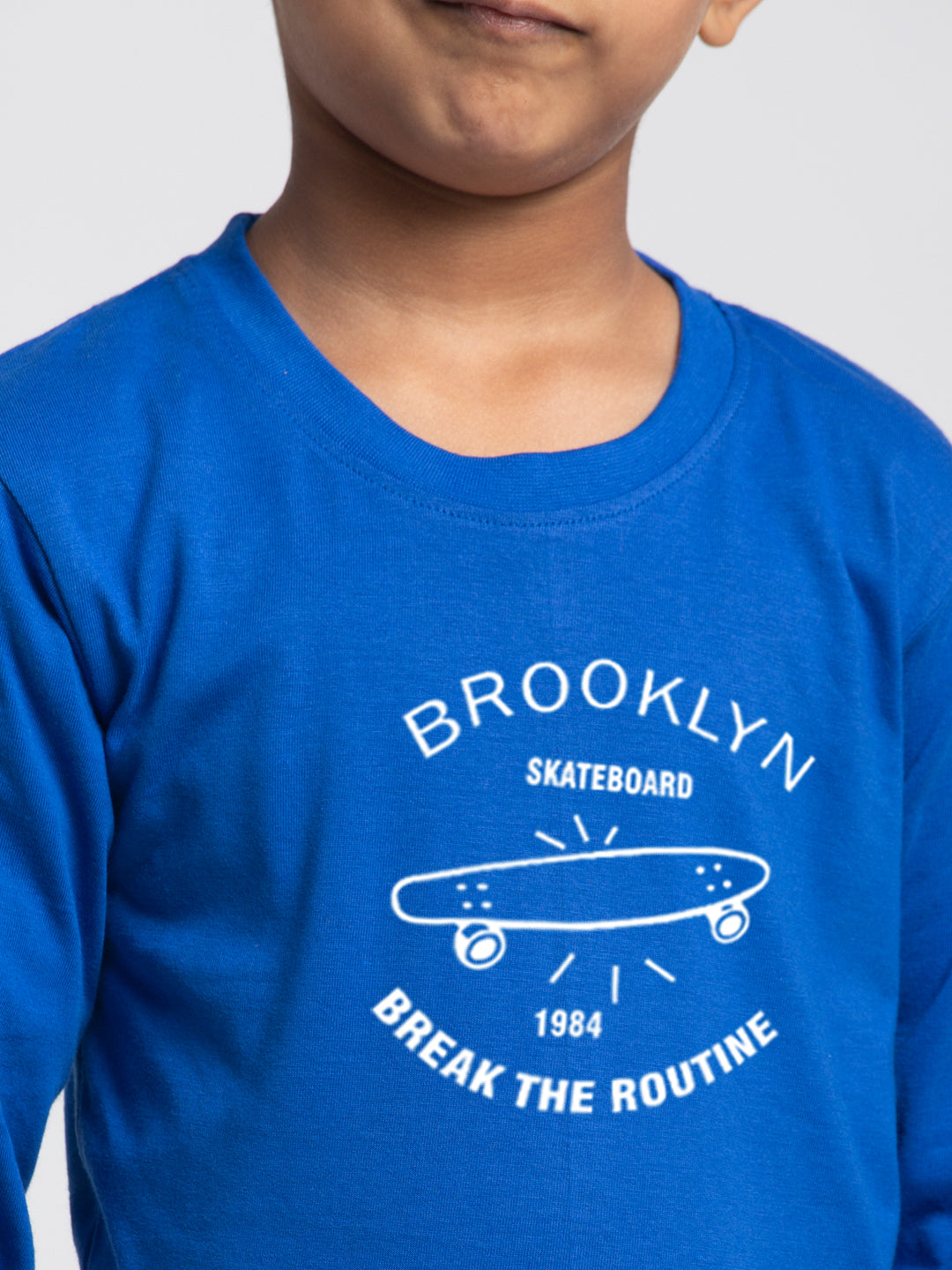 Kids Brooklyn printed full sleeves t-shirt - Friskers