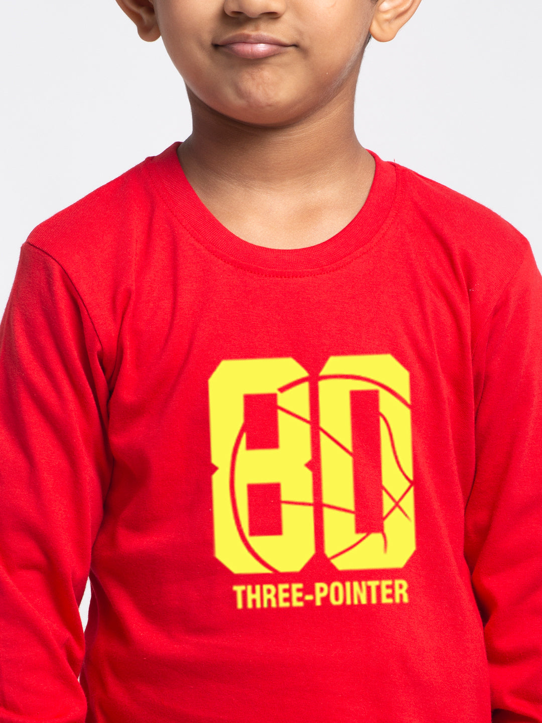 Kids Three Pointer printed full sleeves t-shirt - Friskers