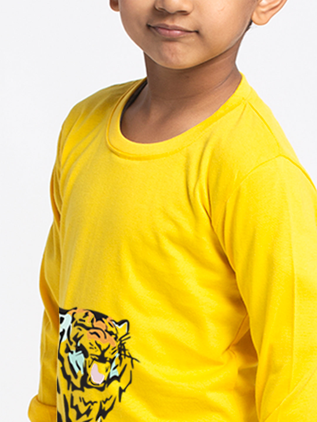 Kids Tiger printed full sleeves t-shirt - Friskers