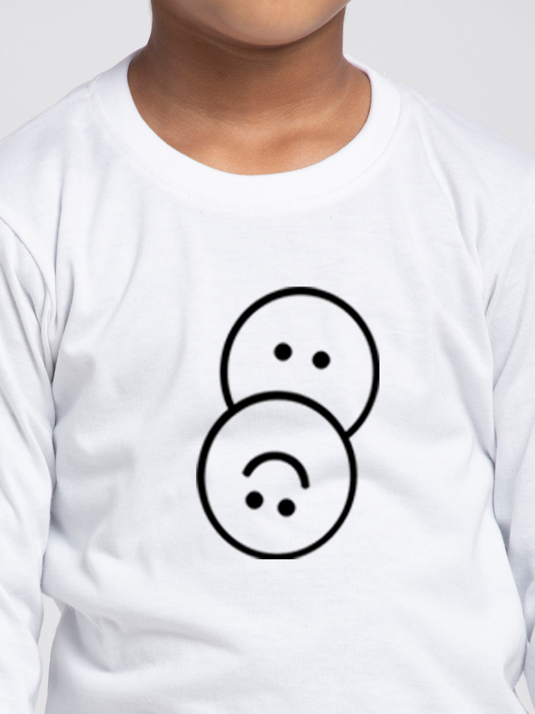 Kids Smiley printed full sleeves t-shirt - Friskers