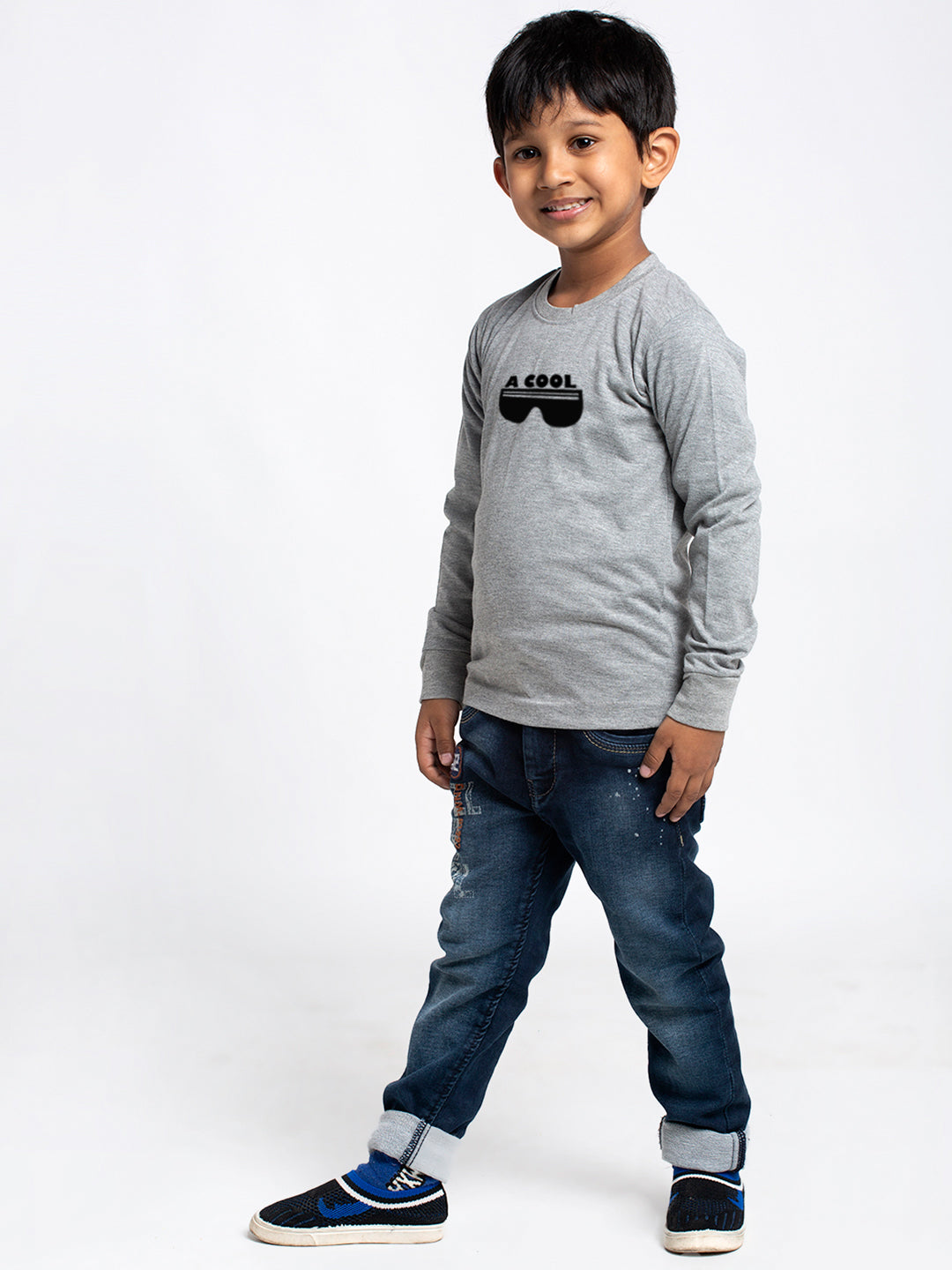 Kids Cool printed full sleeves t-shirt - Friskers