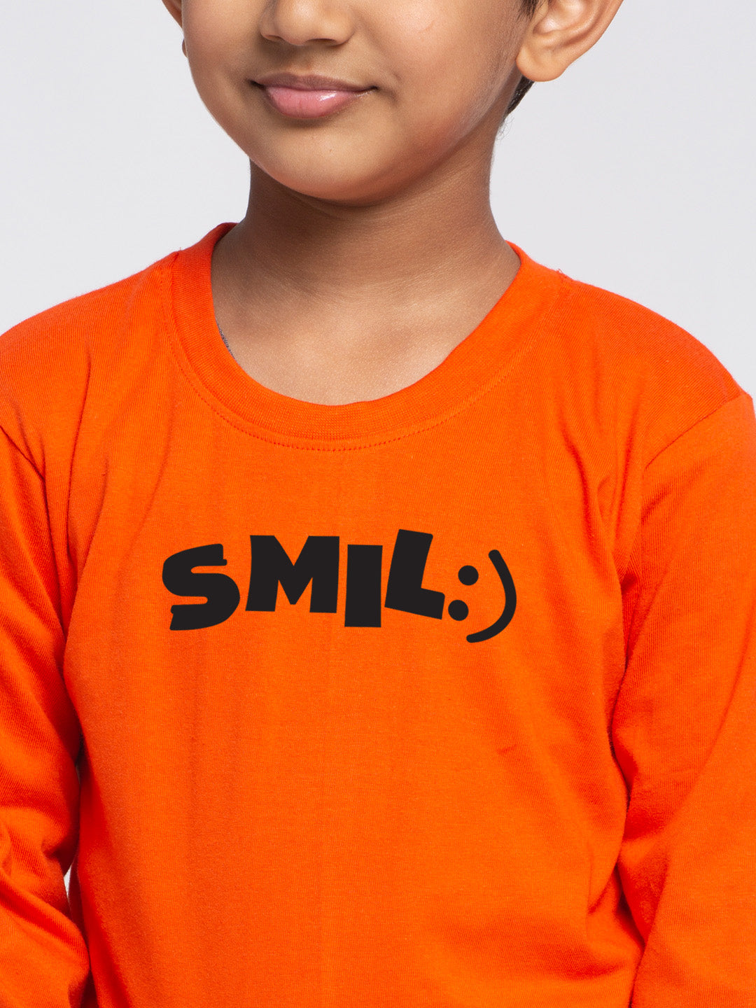 Kids Smile printed full sleeves t-shirt - Friskers
