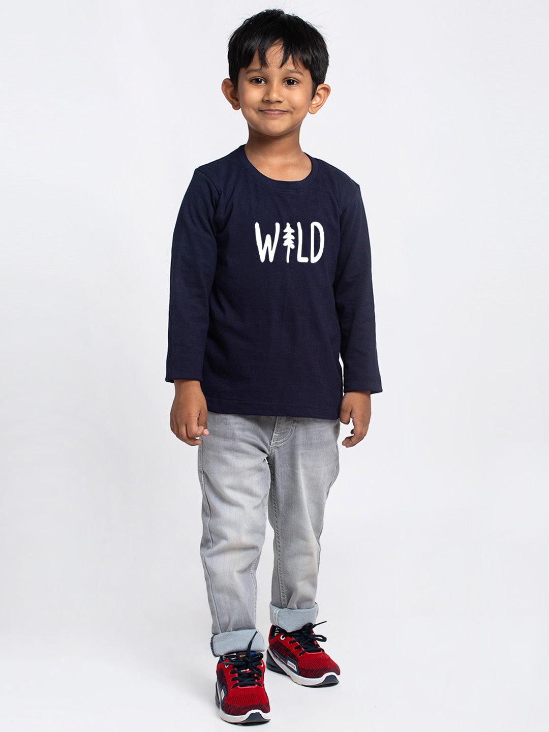 Kids Wild printed full sleeves t-shirt - Friskers