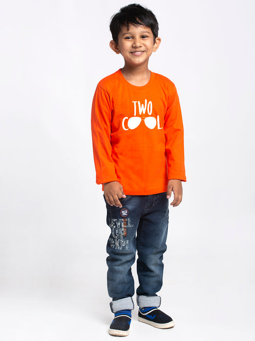 Kids Two Cool printed full sleeves t-shirt