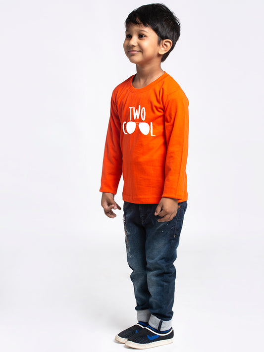 Kids Two Cool printed full sleeves t-shirt - Friskers