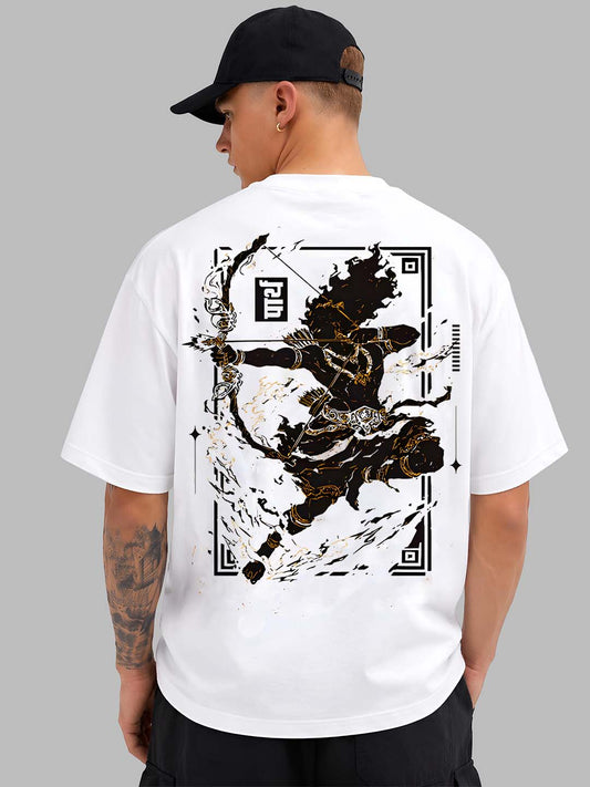 Friskers Men Graphic Print Oversized Cotton Tshirt