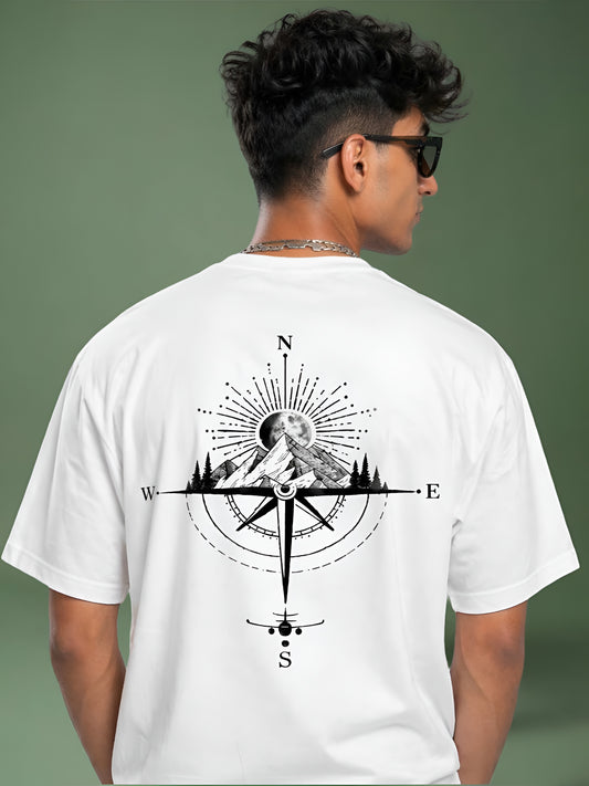 Friskers Men Graphic Print Oversized Cotton Tshirt