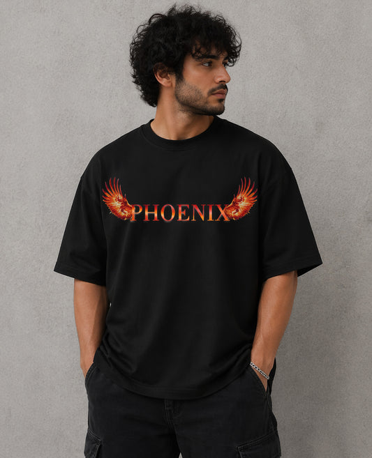 Friskers Men Graphic Print Oversized Cotton Tshirt