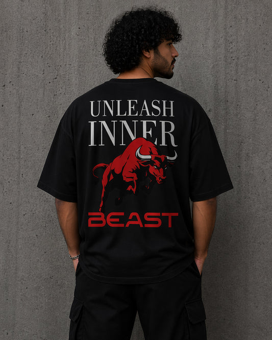 Friskers Men Graphic Print Oversized Cotton Tshirt
