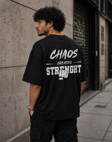 Friskers Men Graphic Print Oversized Cotton Tshirt