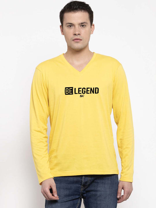 Men's Be Legend Regular Fit V Neck T-Shirt - Friskers