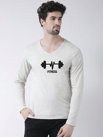Men's Fitness Pure Cotton Regular Fit V Neck T-Shirt - Friskers