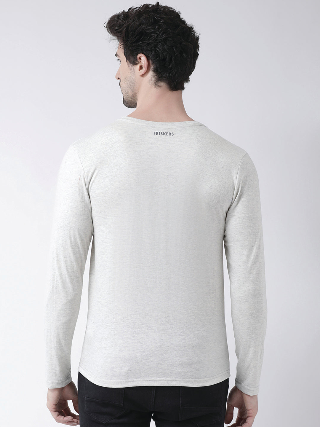Men's Never Giveup Pure Cotton Regular Fit V Neck T-Shirt - Friskers