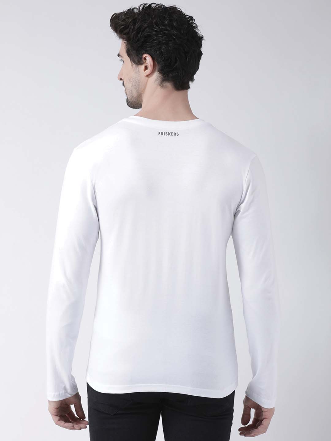 Men's Mahadev Pure Cotton Regular Fit V Neck T-Shirt - Friskers