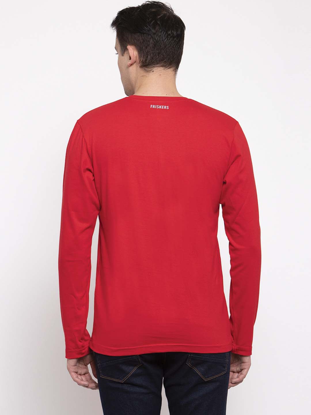 Men's Mahadev Pure Cotton Regular Fit V Neck T-Shirt - Friskers