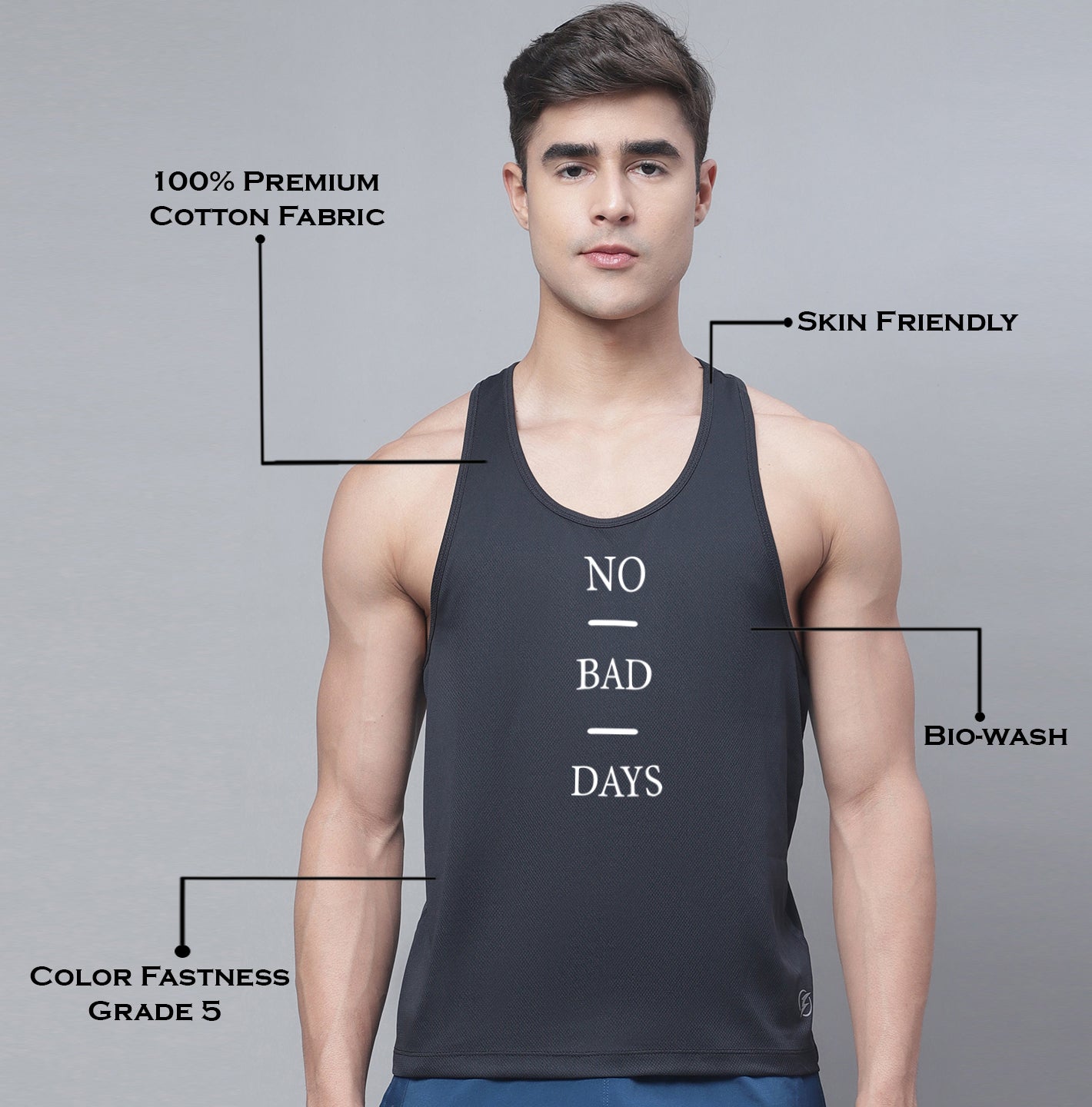 Sports Anti-Odour Innerwear Gym Vest - Friskers