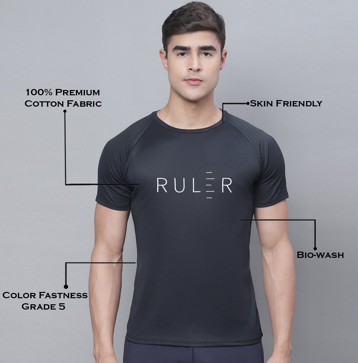 Sports Running Bio Wash Polyester T-Shirt - Friskers