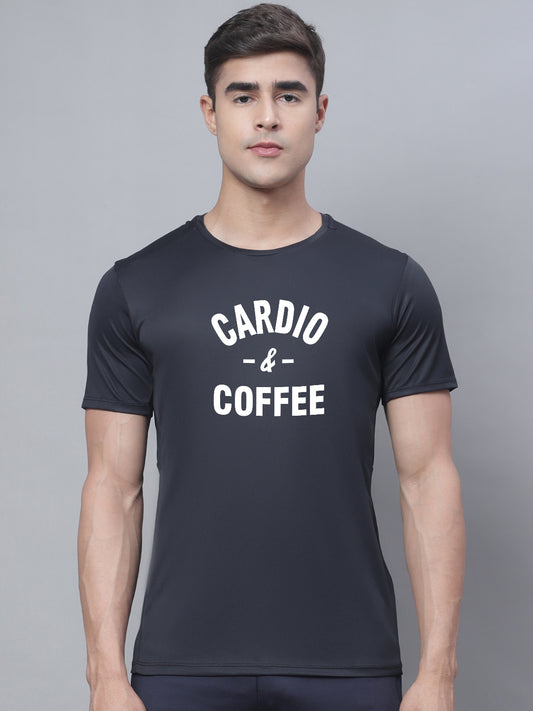Men Cardio Rapid Dry Polyster Gym T-Shirt - Friskers