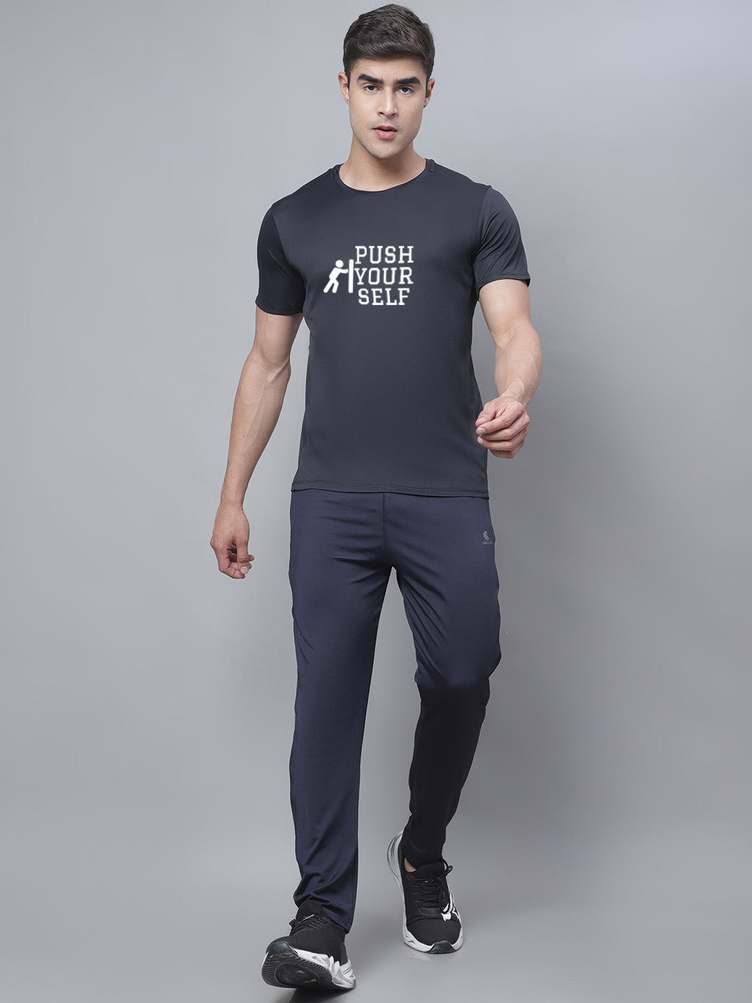 Men Focused Running Rapid Dry Polyster T-Shirt - Friskers