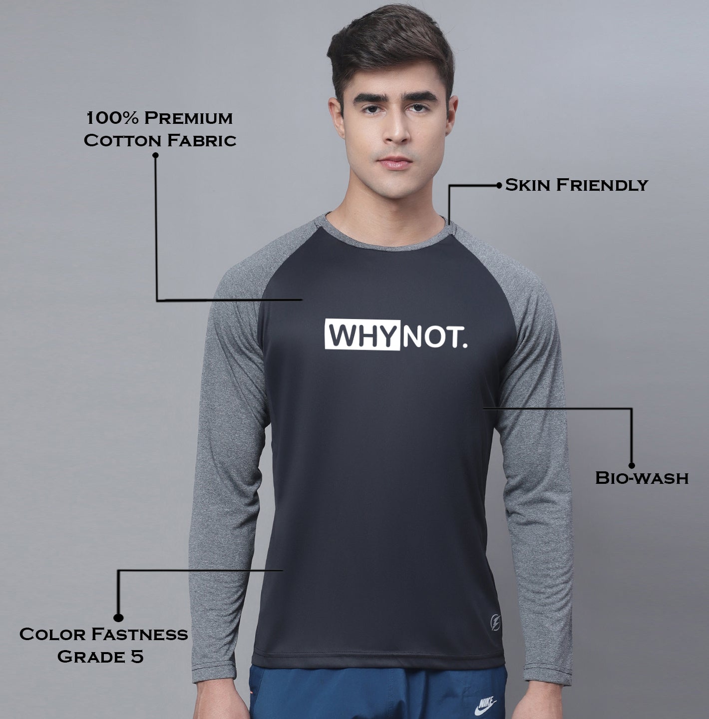 Sports Round Neck Full Sleeves Training T-Shirt - Friskers