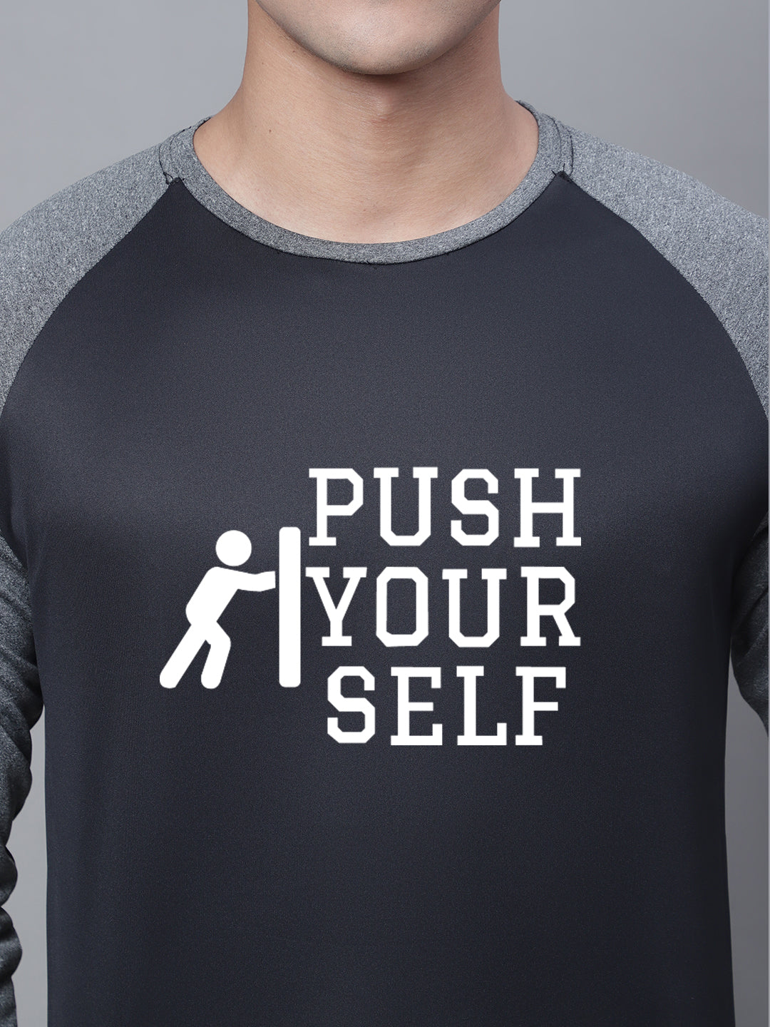 Men Raglan Sleeves Training Polyster T-Shirt - Friskers