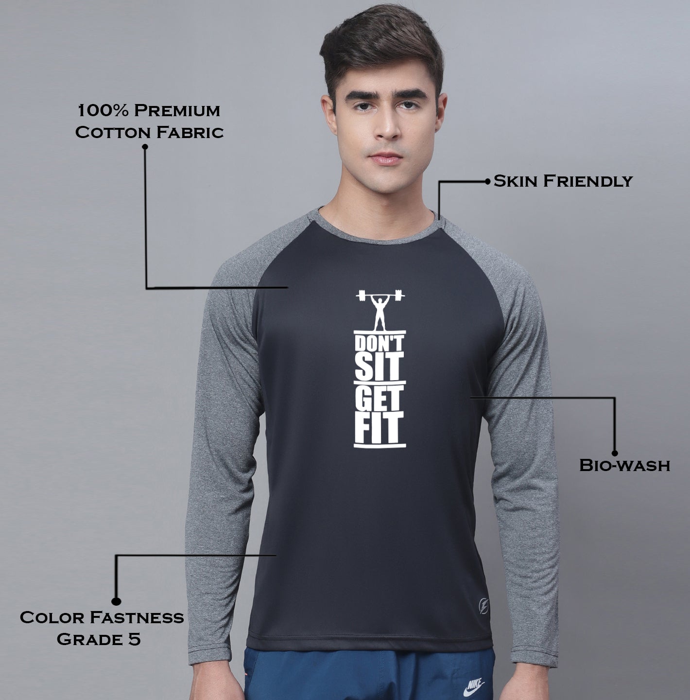 Sports Round Neck Full Sleeves Training T-Shirt - Friskers