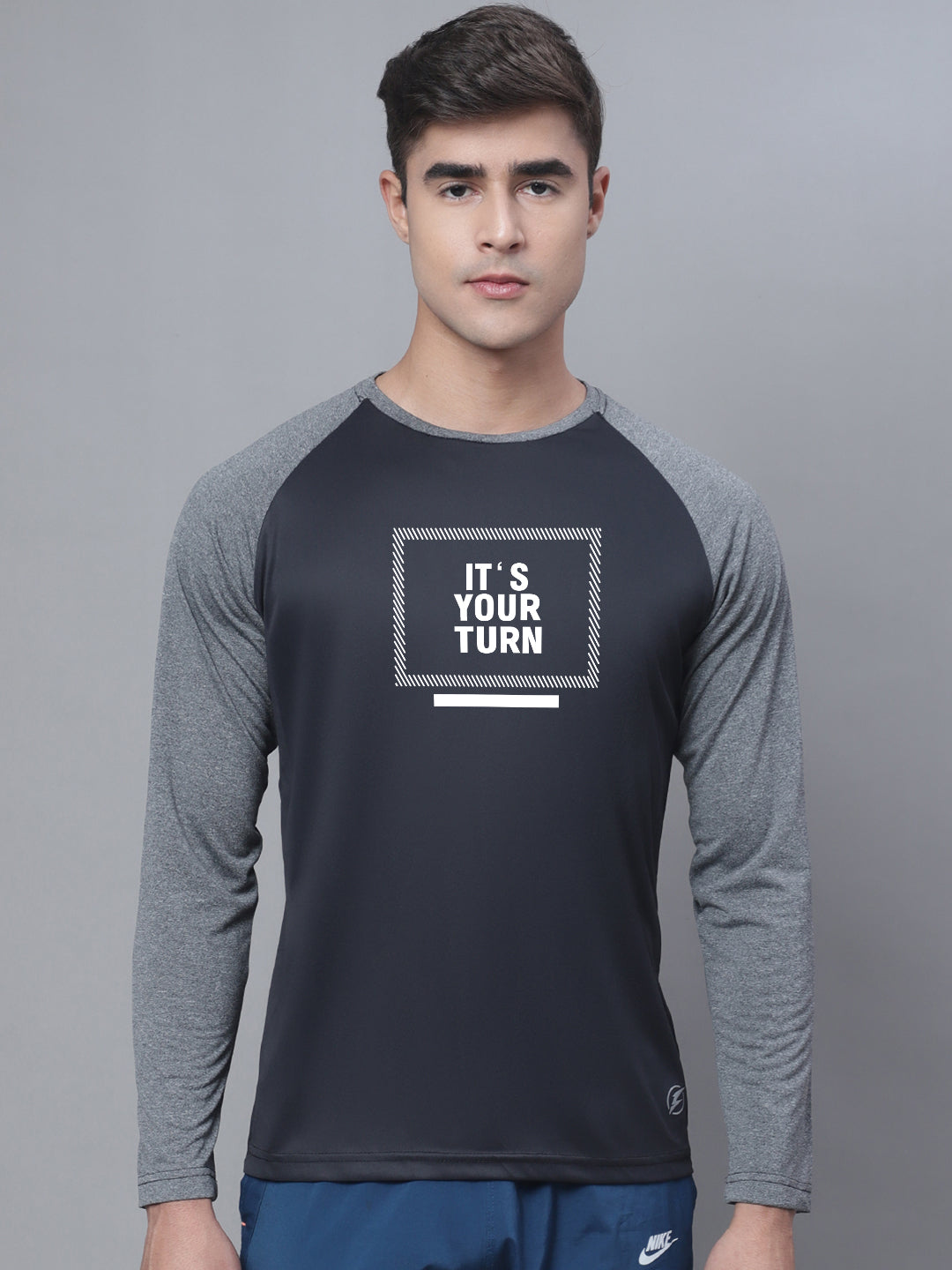 Men Raglan Sleeves Training Polyster T-Shirt - Friskers